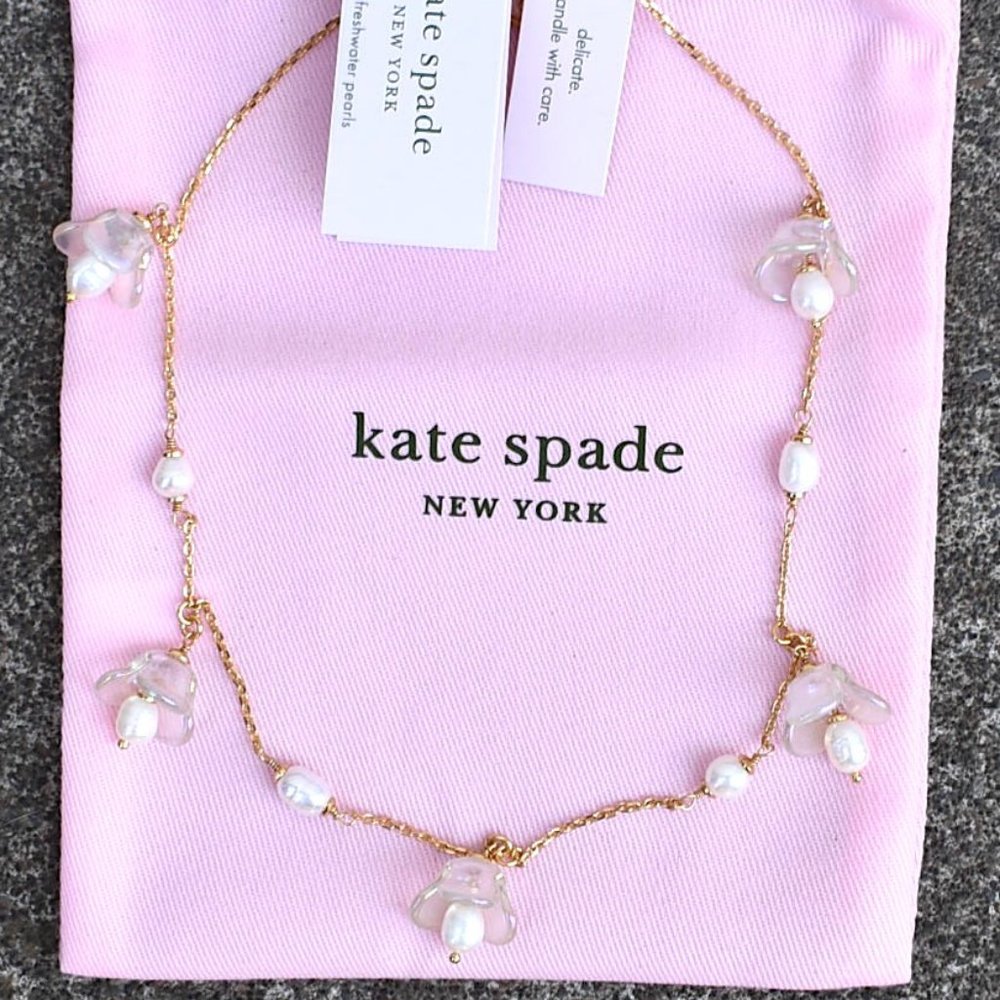 kate spade | painted petal scatter necklace - Picture 1 of 10